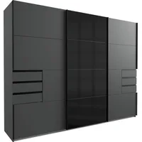 WIMEX Schwebetürenschrank Saigon 270 x 208 x 64 cm Grau/Schwarz