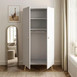 lookway Kleiderschrank HARMONY 100 x 202 x 52 cm Weiß