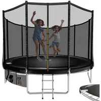 HOMALL Gartentrampolin Ø 228 cm Kindertrampolin Outdoor Trampolin, (Mit Sicherheitsnetz, Sprungtuch und Leiter Ø228/305/366CM)