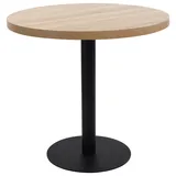 vidaXL Bistrotisch Ø 80 cm hellbraun