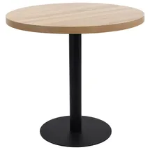 vidaXL Bistrotisch Ø 80 cm hellbraun