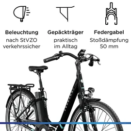 Zündapp Z510 2021 28 Zoll RH 48 cm schwarz/türkis