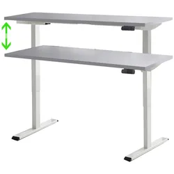 Schreibtisch Office Edition Grau/Weiß