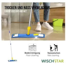 Wisch-Star Wischmopp-Set 50 cm Grau