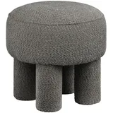 VCM Pouf Ø43cm Polyester 43 x 43 cm Grau