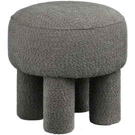 VCM Pouf Ø43cm Polyester 43 x 43 cm Grau