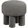 VCM Pouf Ø43cm Polyester 43 x 43 cm Grau