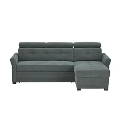 Ecksofa  Harris ¦ grau ¦ Maße (cm): B: 222 H: 94 T: 155