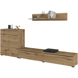 INOSIGN Wohnwand »Tana, Breite 260 cm, moderne Anbauwand«, (3 St.), Mediawand (Set, 3-St), Lowboard, Wandregal, Kommode