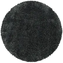 KADIMA DESIGN Shaggy Uni Style Grau Ø 120 cm