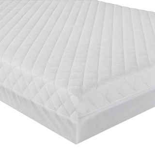 Night Comfort Extra atmungsaktive Baby-Kinderbett-Matratze – antiallergisch und wasserdicht, mit Reißverschluss, abnehmbarer, waschbarer Bezug, 120 x 60 x 7,5 cm