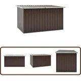 Gartenbox Braun 171 x 99 x 93 cm - Gartenbox - Stahlausführung - Auflagenbox - Gartendekoration - Gartenorganisation