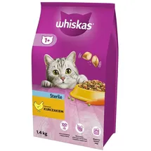 Whiskas Steril 1,4 kg Trockenfutter für ausgewachsene Katzen nach der Kastration, mit Huhn