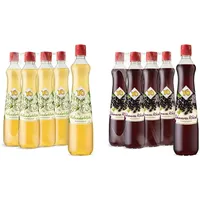 YO Sirup Holunderblüte (6 x 700 ml) – 1x Flasche ergibt bis zu 6 Liter Fertiggetränk & Sirup Schwarze Johannisbeere (6 x 700 ml) – 1x Flasche ergibt bis zu 6 Liter Fertiggetränk