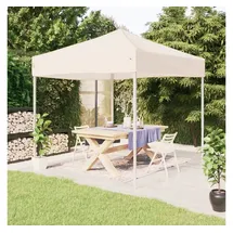 vidaXL Partezelt Faltbar 3 x 3 m inkl. 4 Seitenteile Creme