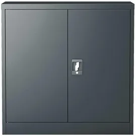 [en.casa] Molise Aktenschrank 90 x 40 x 90 cm Dunkelgrau