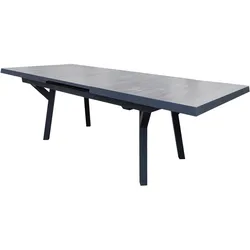Gardissimo SOLIDO Alu-Ausziehtisch Keramik Gartentisch 185/245x100cm