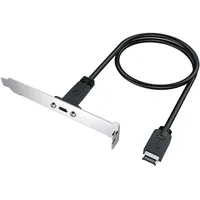 GRAUGEAR Verlängerungskabel mit PCI Blende,Type-E auf Type-C retail