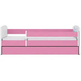 raumhirsch furniture Kinderbett Elefant 80 x 180 cm Holzwerkstoff rosa