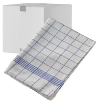 Mopptex Baumwoll Geschirrtücher, 60 g 700224 , 1 Karton = 24 Packungen à 10 Stück, Farbe: blau
