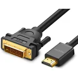 UGREEN Kabel HD106 DVI 24+1 Pin/HDMI 1,5 m Schwarz