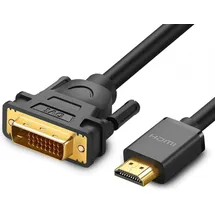 UGREEN Kabel HD106 DVI 24+1 Pin/HDMI 1,5 m Schwarz