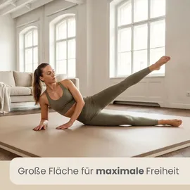 Eyepower Fitnessmatte 2er Set - 90x90cm Bodenschutzmatte Gym Matte Puzzlematte