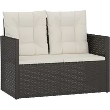 vidaXL Gartenbank 105 x 75 x 56 cm Schwarz