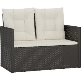 vidaXL Gartenbank 105 x 75 x 56 cm Schwarz