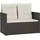 vidaXL Gartenbank 105 x 75 x 56 cm Schwarz
