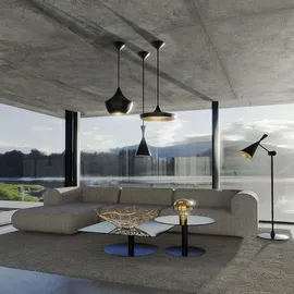 Tom Dixon Beat Fat LED, weiß/Messing