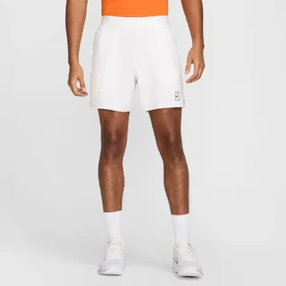 Nike Court Advantage Dri-Fit 6" Herren Shorts, weiß - weiß