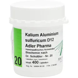 Biochemie Adler 20 Kalium aluminium sulf 400 St