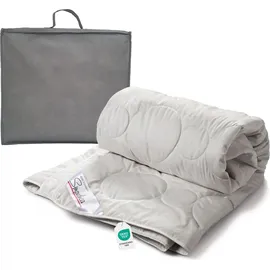 Garanta Sommerdecke 100% Premium Wildseide Seide Sommerbett Bettdecke 155x220 - Beige