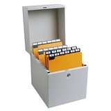 Exacompta 54711E Karteikassette Metalib für bis zu 500 Karteik Metall 155x210