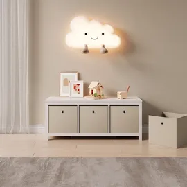 [en.casa] Faltbox 30 x 30 x 28 cm 10-tlg. Beige