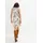 bonprix Etuikleid für eleganten Anlass, aus Baumwollsatin, Polyester und Elasthan beige M (42)