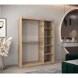 abiks möbel Schwebetürenschrank MONACO 150 x 200 x 62 cm Weiß