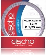 Tennissaite - DISCHO ACURA CONTROL (Grip & Control) Rauhe Oberfläche! - 12 m - 1,25 mm