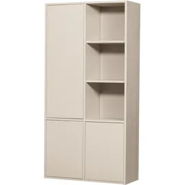 Woood Mehrzweckschrank 100 x 200 x 40 cm Grau