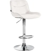 deluke Barhocker Creme Metall, 49x85x51 cm, Esszimmer, Barmöbel, Barhocker