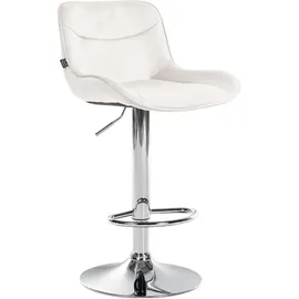 deluke Barhocker Creme Metall, 49x85x51 cm, Esszimmer, Barmöbel, Barhocker