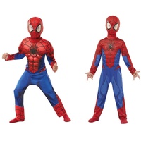 Rubie's 640841M Spider-Man Spiderman Kostüm, boys, blau-rot, M & Rubie 's 640840s Spiderman Marvel Spider-Man Classic Kind Kostüm, Jungen, S (3-4 Jahre/104cms)