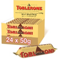 Toblerone Milch, gelb - 24 Packungen x 50 Gramm