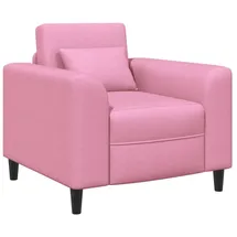 vidaXL Sessel Rosa Stoff 1 x 1 x 1 cm Rosa mit Rollen