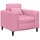 vidaXL Sessel Rosa Stoff 1 x 1 x 1 cm Rosa mit Rollen