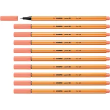 Stabilo - Fineliner - point 88-10er Pack - apricot