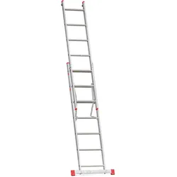 Zweiteilige Mehrzweck-Aluleiter HOBBY, 2x7 Sprossen, 3,1 m