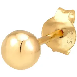 Elli PREMIUM Single Ohrstecker Kugel Ball 375 Gelbgold Earcuffs   Damen 
