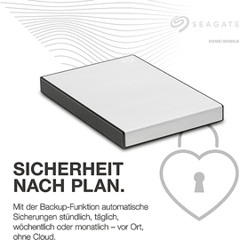 Seagate One Touch STKY2000401 Externe Festplatte 2 TB Schwarz, Silber